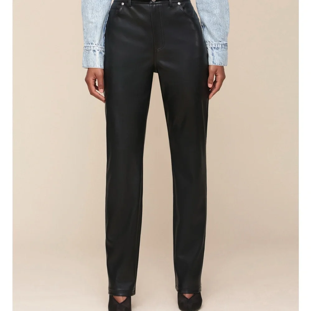 Women’s Faux Leather Pant - Picture 4 of 4